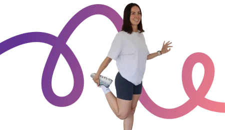 Stretch leg Purple Pink Clinic WSP