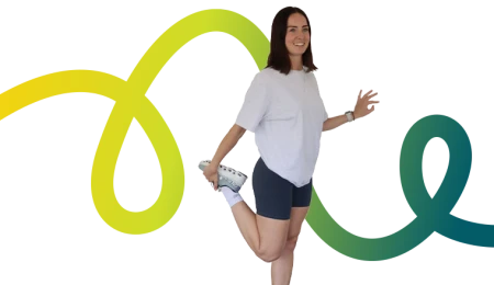 Stretch leg Yellow Green Clinic WSM