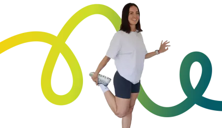 Stretch leg Yellow Green Clinic WSM